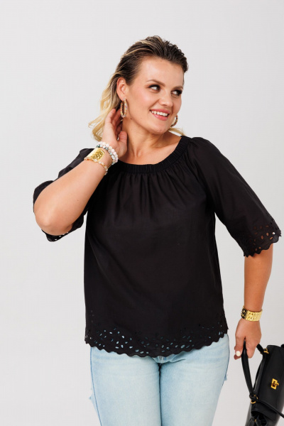 Блуза Anastasia 1131.2 черный - фото 7