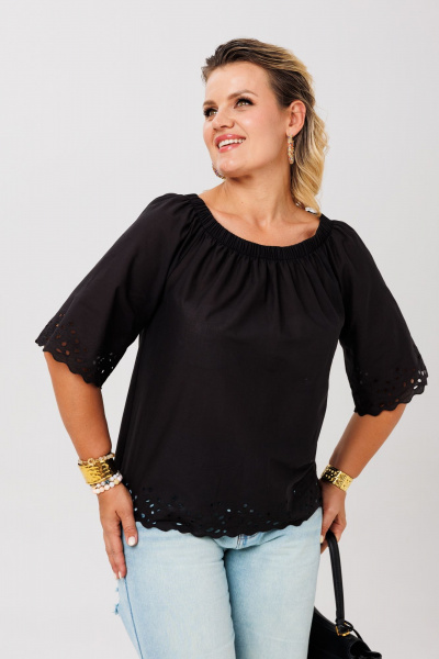 Блуза Anastasia 1131.2 черный - фото 6