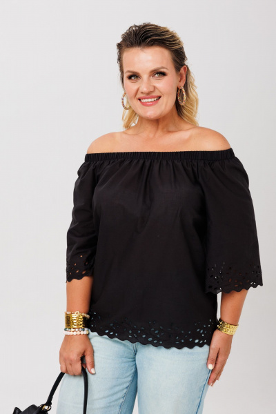 Блуза Anastasia 1131.2 черный - фото 5