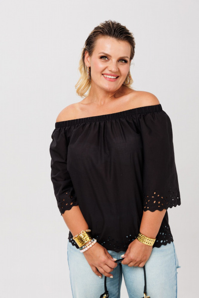 Блуза Anastasia 1131.2 черный - фото 4