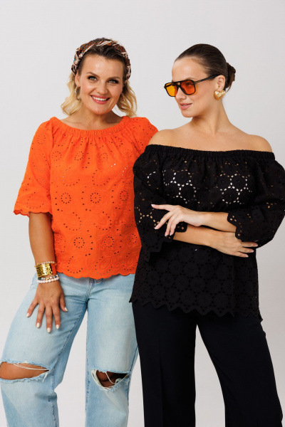 Блуза Anastasia 1131.4 оранжеый - фото 11