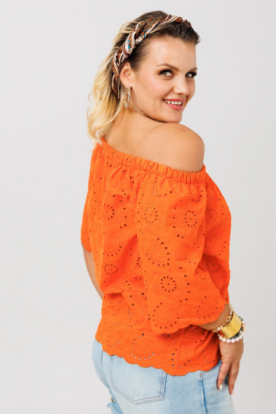 Блуза Anastasia 1131.4 оранжеый - фото 7