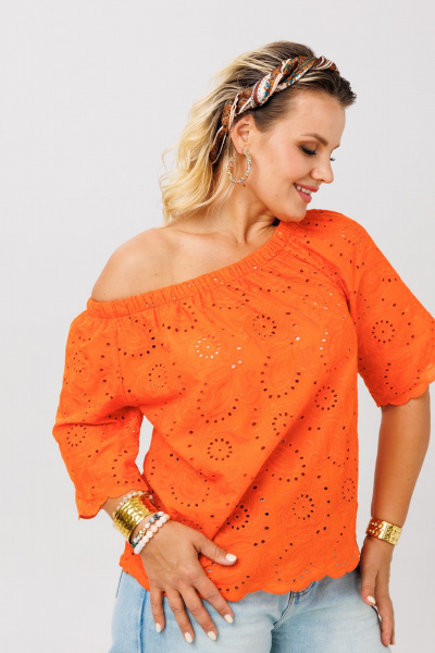 Блуза Anastasia 1131.4 оранжеый - фото 6