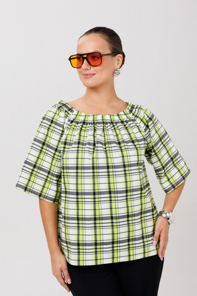 Блуза Anastasia 1255 зеленый - фото 7