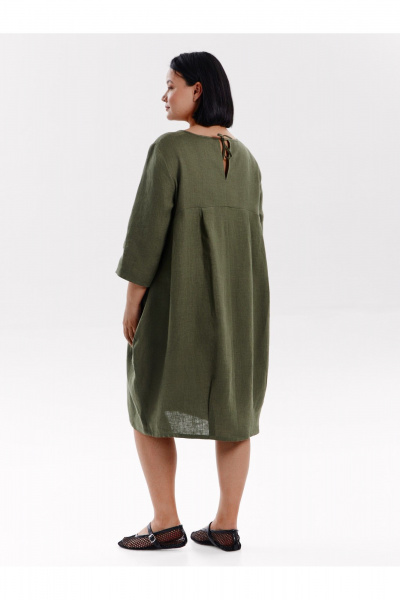 Платье SHLOMO 4-6 хаки - фото 2
