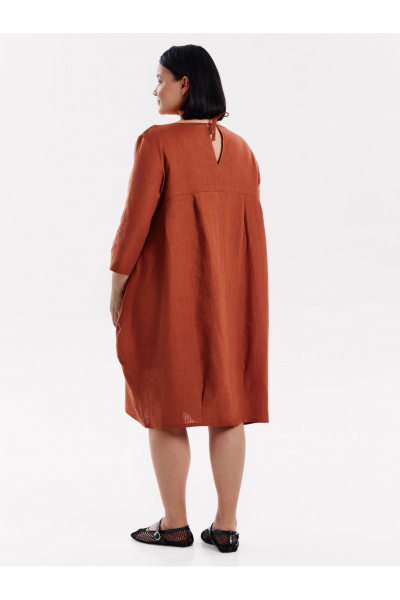 Платье SHLOMO 4-6 медно-коричневый - фото 3