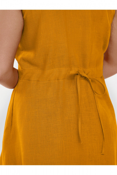 Платье SHLOMO 4-4 горчичный - фото 2