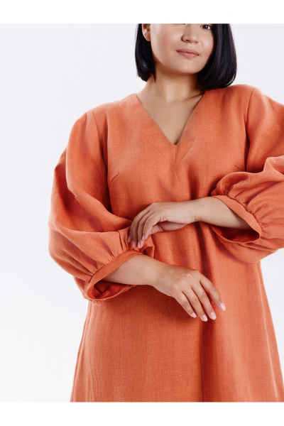 Платье SHLOMO 4-7 оранжевый - фото 3