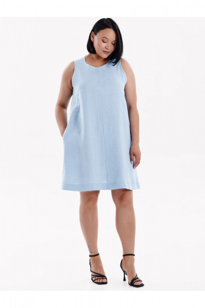 Платье SHLOMO 4-8 голубой - фото 1