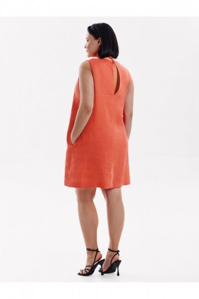 Платье SHLOMO 4-8 коралловый - фото 3