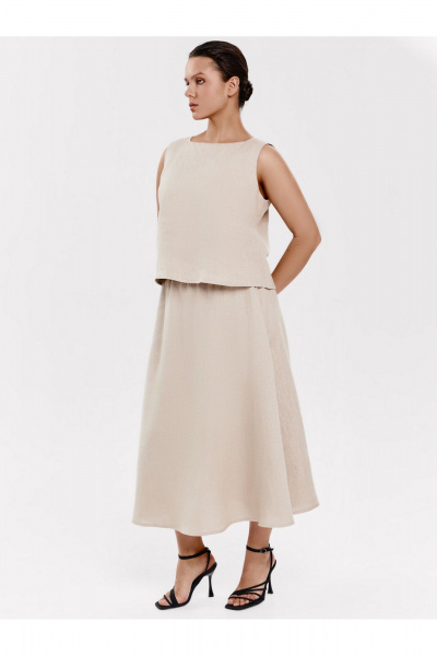 Юбка SHLOMO 7-1 бежевый - фото 1