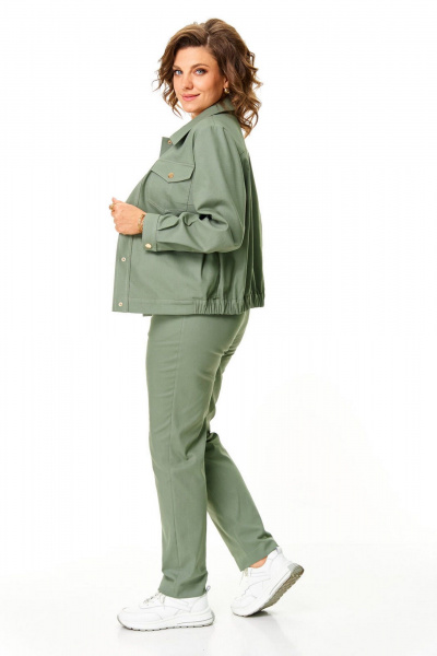 Брюки, жакет VI ORO VR-1199 олива - фото 17