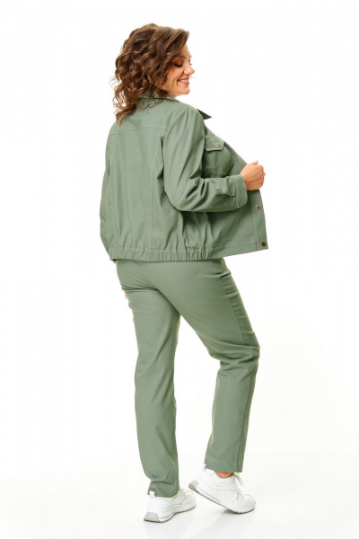 Брюки, жакет VI ORO VR-1199 олива - фото 15