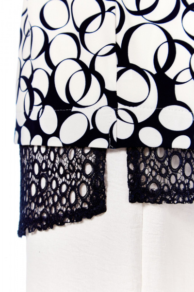 Блуза Abbi 4062 белый_темно-синий - фото 15