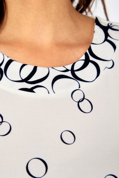 Блуза Abbi 4062 белый_темно-синий - фото 14