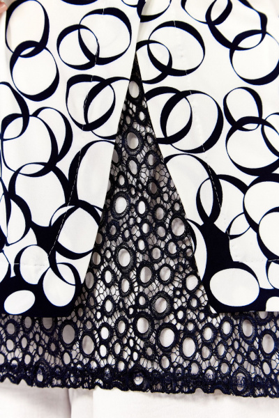 Блуза Abbi 4062 белый_темно-синий - фото 13