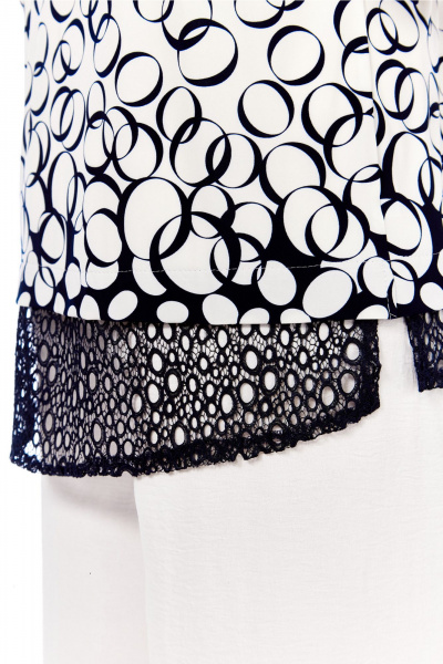 Блуза Abbi 4062 белый_темно-синий - фото 9