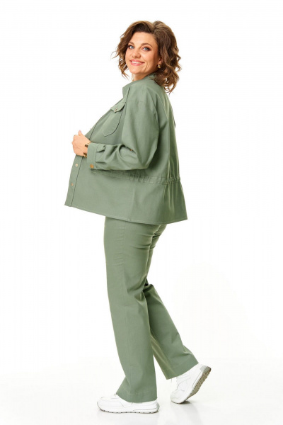 Брюки, жакет VI ORO VR-1202 олива - фото 8
