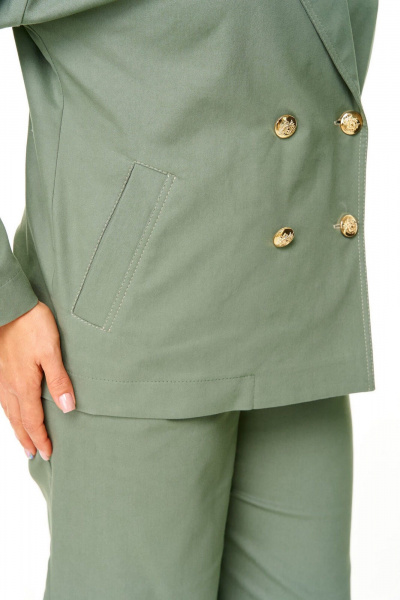 Брюки, жакет VI ORO VR-1207 олива - фото 9