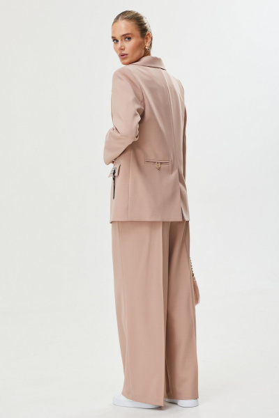 Брюки, жакет, футболка Твой имидж 2228 пудра - фото 6