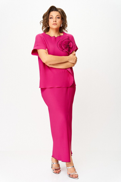Блуза, юбка Michel chic 1430 фуксия - фото 4