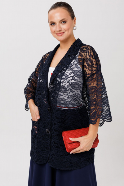 Жакет Anastasia 1006.1 темно-синий - фото 7