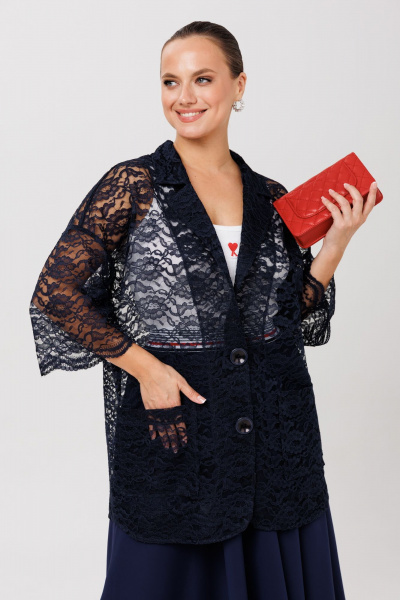 Жакет Anastasia 1006.1 темно-синий - фото 6