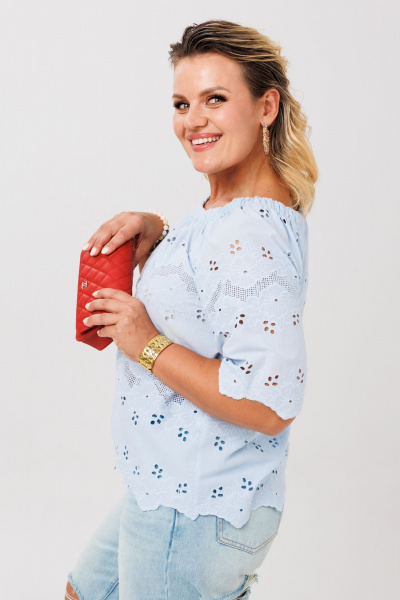 Блуза Anastasia 1131.2 голубой - фото 11