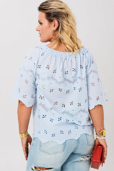 Блуза Anastasia 1131.2 голубой - фото 10
