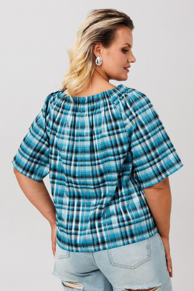 Блуза Anastasia 1255 бирюзовый - фото 10