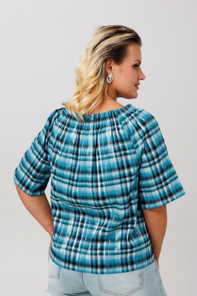 Блуза Anastasia 1255 бирюзовый - фото 2