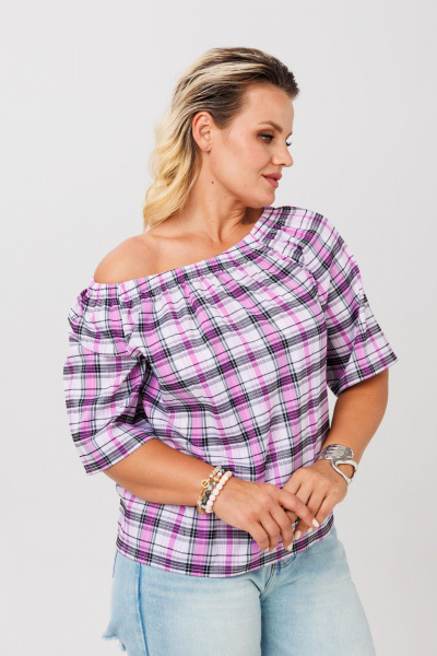 Блуза Anastasia 1255 фиолетовый - фото 11