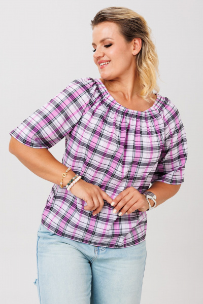 Блуза Anastasia 1255 фиолетовый - фото 6