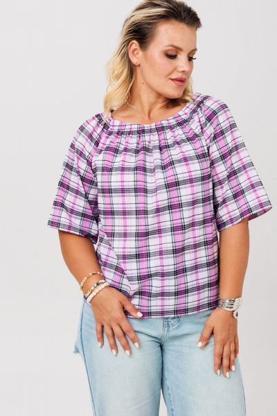 Блуза Anastasia 1255 фиолетовый - фото 4