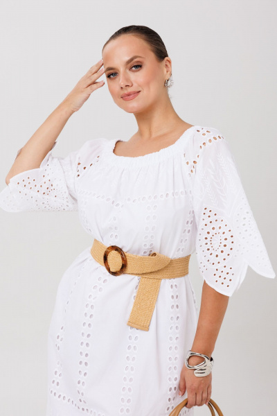 Платье Anastasia 1256.1 белый - фото 16