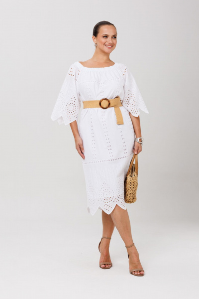 Платье Anastasia 1256.1 белый - фото 14