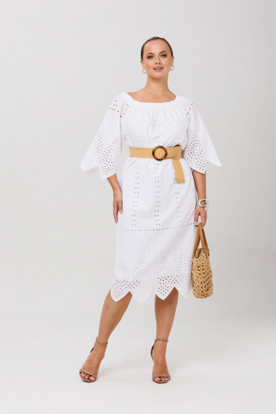 Платье Anastasia 1256.1 белый - фото 13