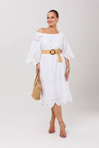 Платье Anastasia 1256.1 белый - фото 11