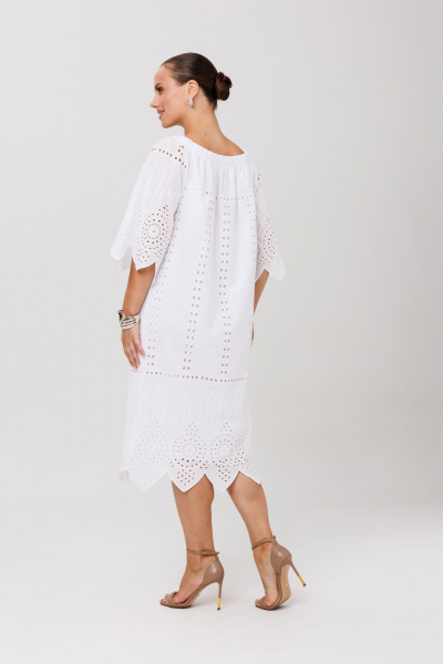 Платье Anastasia 1256 белый - фото 9