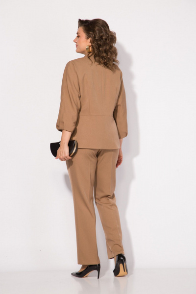 Брюки, жакет Liliana 1469 кэмэл - фото 4