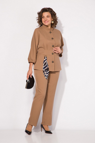 Брюки, жакет Liliana 1469 кэмэл - фото 1