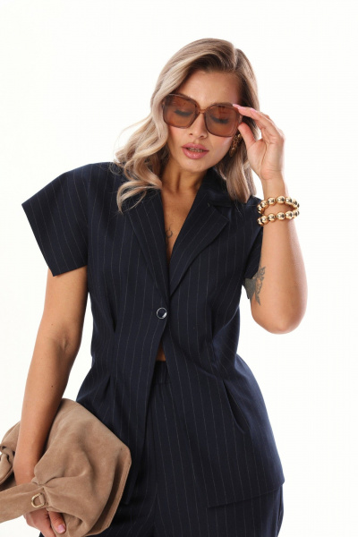 Брюки, жакет LM К132048 синий - фото 6