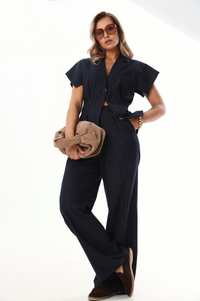 Брюки, жакет LM К132048 синий - фото 5