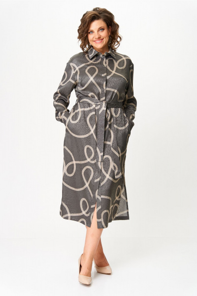 Платье VIPPRIMO 123 серый - фото 12