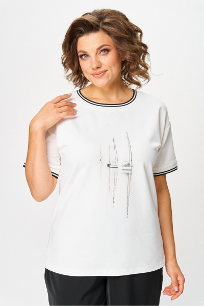 Джемпер Rumoda 2263 молочный - фото 4