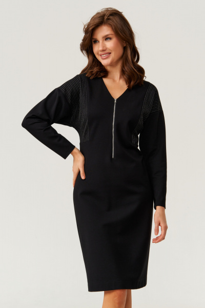 Платье Панда 106880 черный - фото 2