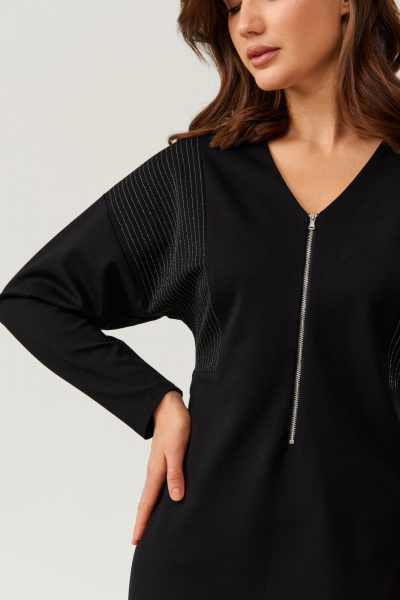 Платье Панда 106880 черный - фото 3