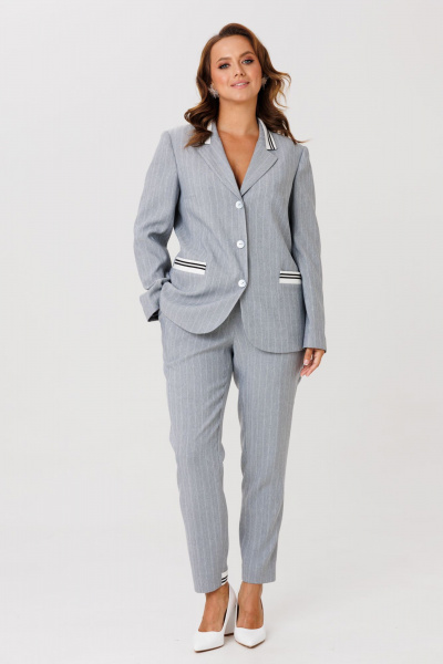 Брюки, жакет Mubliz 248 серый - фото 13