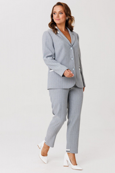 Брюки, жакет Mubliz 248 серый - фото 12