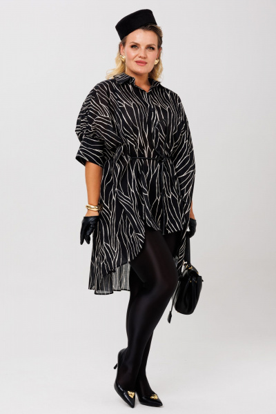 Блуза Anastasia 1260 черный - фото 5